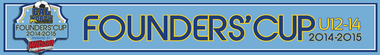 2014-2015 Founders Cup U12-U14 banner